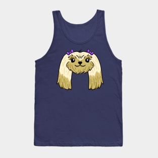 Cute mid long haired shih tzu Tank Top